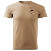 Da Oid Sinzer Bier T Shirt Herren Sand Innleiten Front